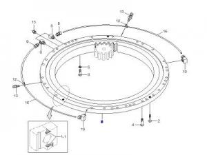 回轉(zhuǎn)齒圈/韓國(guó)現(xiàn)代挖掘機(jī)正品配件